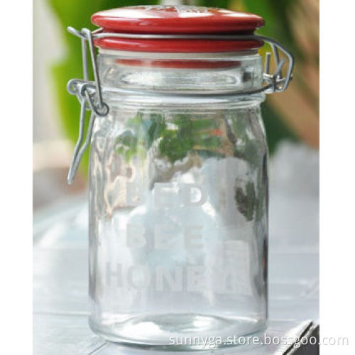 Glass Storage Bottle, Used for Storing Food, Candy, Honey and Coin, OEM Orders Accepted
